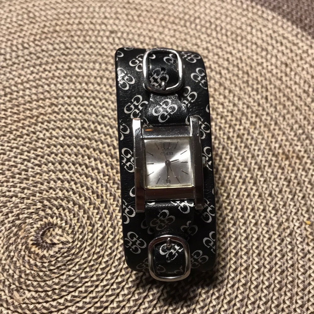 Vintage Guess watch on leather band